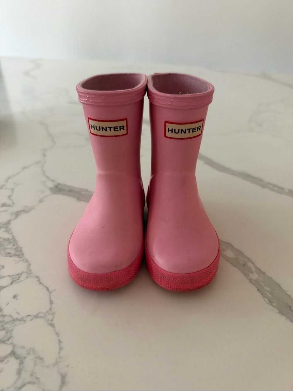 Toddler pink Hunter rain boots size 5 (baby/toddler)